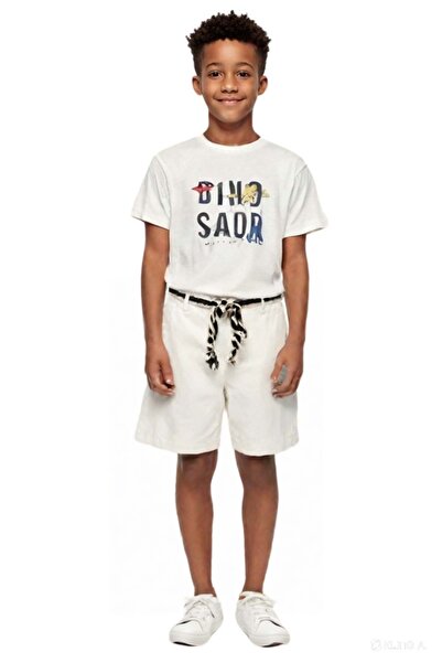 wakawakakidsstore White Linen Shorts Girls/Boys - Ecru