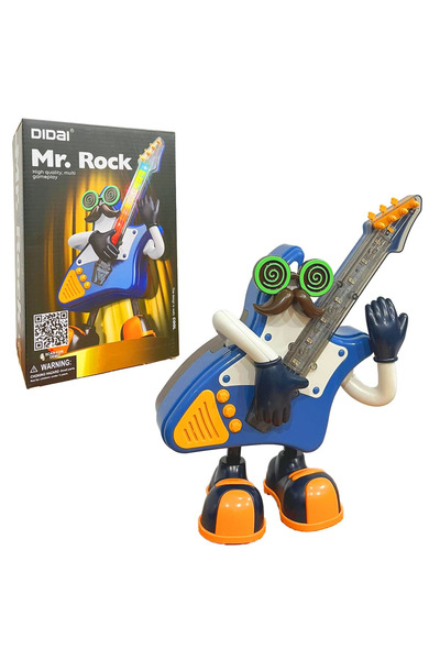 Genel Markalar MR ROCK YÜRÜYEN GİTAR MÜZİKLİ IŞIKLI PİLLİ 3+ PLASTİK OYUNCAK