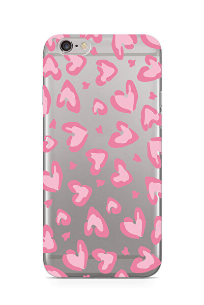 moonset Iphone 6 Plus / 6S Plus Uyumlu Leopar Kalpler Tasarımlı Baskılı Şeffa...