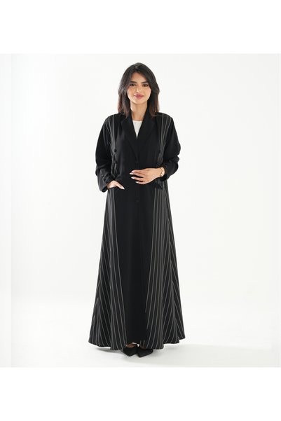 Rosette Abaya Black-R-202503