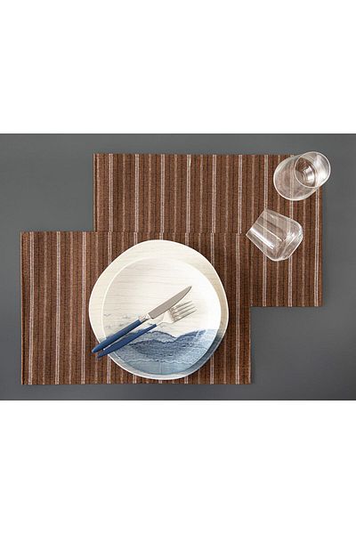 English Home Art Pop 2-Piece American Service 30x45 Cm Brown