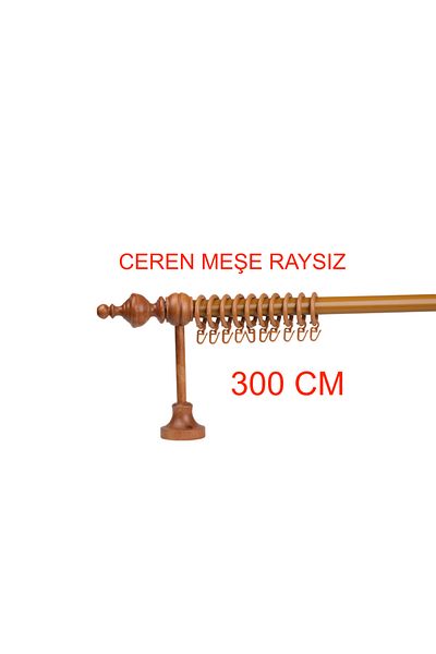 di'mora by ağbaht züc. Umeraș pentru perdea rustic din lemn de stejar Ceren cu cap dezasamblat - fără raze