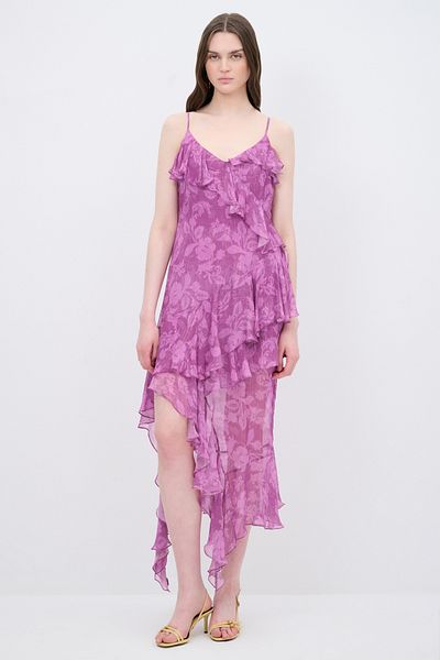 Love My Body Patterned Chiffon Dress