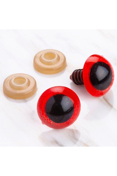 Marsilyan Loren 16 mm Red 5 Pair Amigurumi Eyes