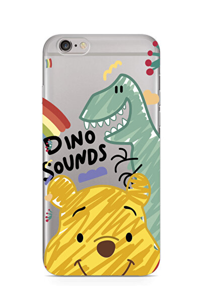 moonset Iphone 6 Plus / 6S Plus Uyumlu Winnie Tasarımlı Baskılı Şeffaf Telefo...