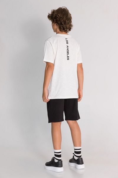 Elabutik M 7462 Men's Summer Suit 9-14 Years-Ecru