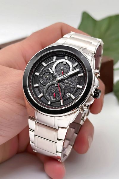 Ferrucci Function Silver Steel Band Men's Wristwatch – Zmfer002