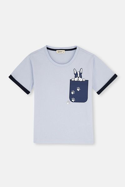 Dagi Boy's Mixed Short Sleeve Cotton T-Shirt