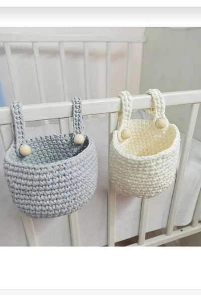 Yoran Büfe Hediyelik Crib Side Organizer - Handmade 20X30