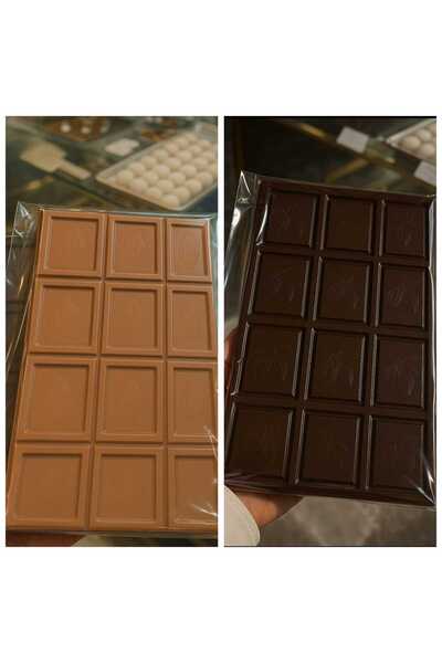 ALKİNDİ Kuvertür Çikolata Sütlü Bitter 2li Set 500 G TOPLAM 1 KG