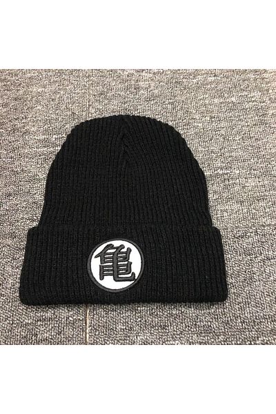 Choice GUI BLACK Anime Cartoon Dragon Ball Women Men Knitted Warm Winter Hats For Women Men Solid Hip-hop