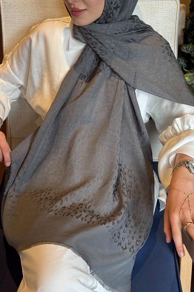ipekevi Silk Shawl 04370 Smoked