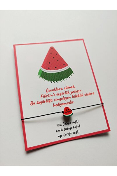 Kiraz Craft Filistin Bileklik - Filistin Bayrak Bileklik Nikah Söz Düğün Hedi...