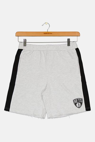 Nike X Nba Kids Boy Brooklyn Nets Basketball Shorts, Grey