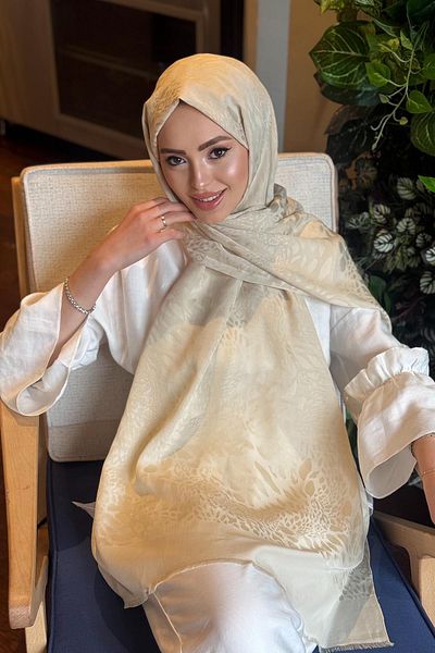 ipekevi Silk Shawl 04371 Cream