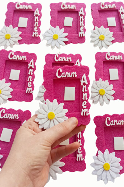 Aydede Oyunevi Anneler Günü Hediyesi Okul Öncesi Keçe Magnet 10 Adet