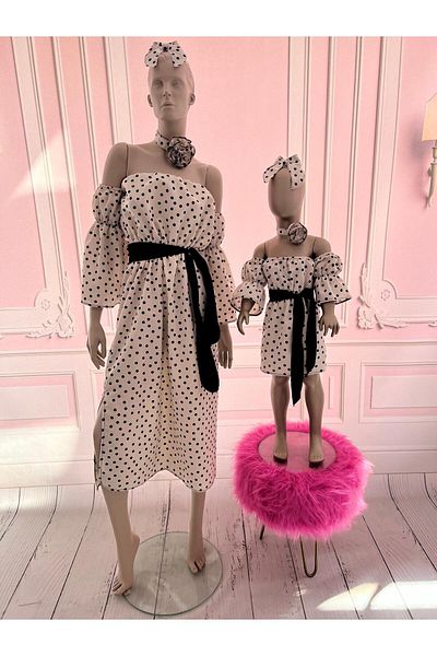 NA ADDESIGN Φόρεμα Mother Daughter, Mother Daughter Dots Dress (ΠΡΕΠΕΙ ΝΑ ΠΡΟΣΘΗΚΕΙ ΞΕΧΩΡΙΣΤΑ ΣΤΟ ΚΑΛΑΘΙ, ΟΙ ΤΙΜΕΣ ΔΙΑΦΟΡΕΤΙΚΕΣ)