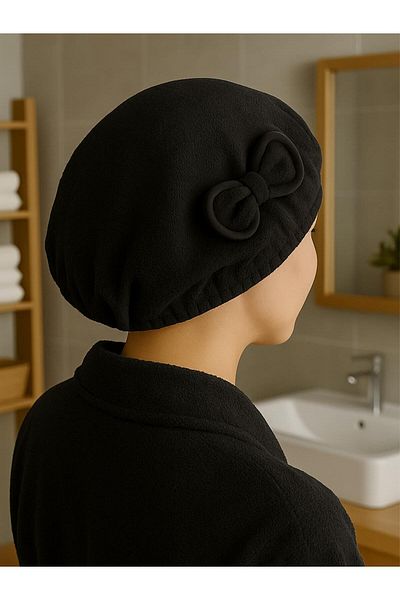 Ender Home Dreamsoft Hair Drying Cap – Elastic with Velvet Bow