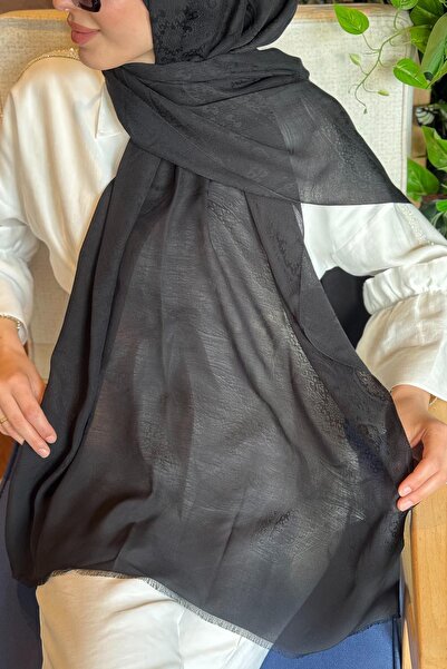 ipekevi Μεταξωτό Σάλι 04372 Μαύρο