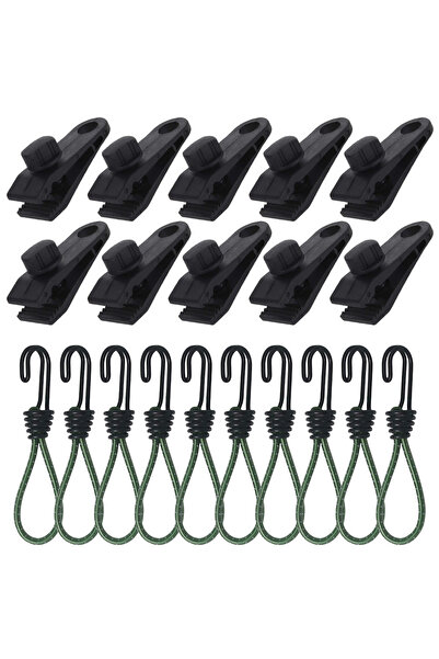 Choice مشبك قماش التخييم الأخضر، مشبك حبل مرن، مشبك قماش شديد التحمل، مشبك خي...