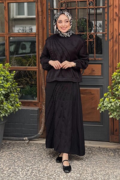 MissWhence Etekli Takım 37312 Siyah