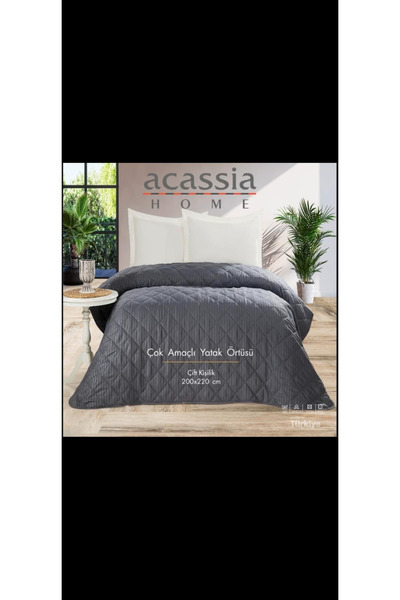 Acassia Home Çok Amaçlı Yatak Örtüsü (Pike Tk.)Çift Kişilik