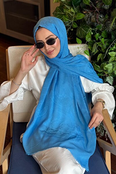 ipekevi Шовковий шаль 04372 Індіго