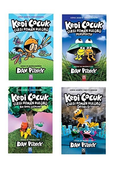 Altın Kitaplar Kedi Çocuk 4 Kitaplık Full Set / Dav Pikey