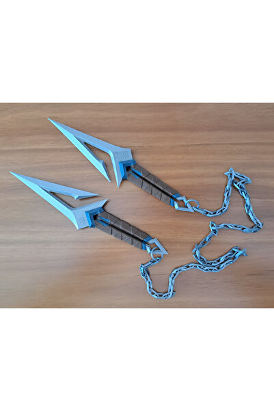 Genel Markalar MINI Valorant Blade of Kuronami 2’li Bıçak 18 cm | Dekoratif Koleksiyon Ürünü