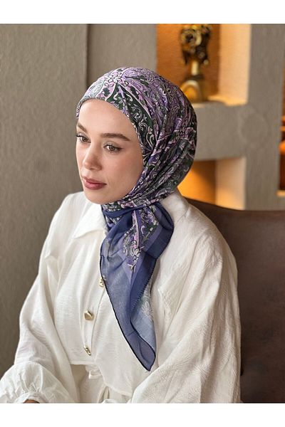 Modakaşmir Eșarfă din bumbac cu model de flori