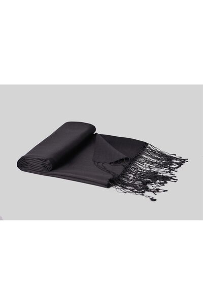 ARMANDA Double Sided Solid Color Silk Shawl 3011-Black