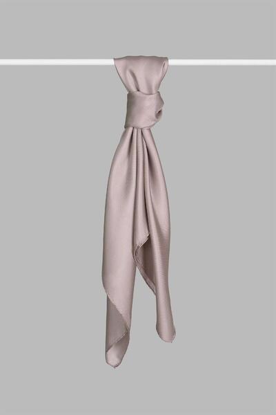 ARMANDA Saten İpek Eşarp 4444-Mat Pudra