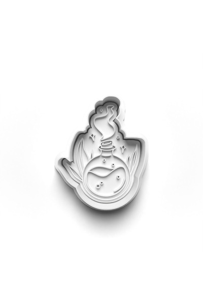 Adana Pasta Malzemeleri قالب كوكي للهالوين الساحرة والختم 3D-0079_2