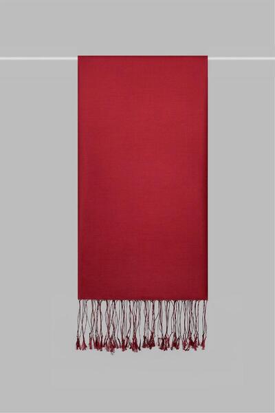 ARMANDA Kroren Solid Color Silky Shawl 4026-Red