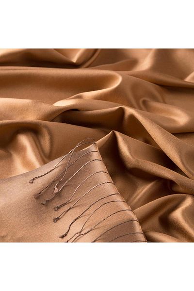 ipekevi Double Sided Solid Color Silk Shawl 00927-Bal Foam