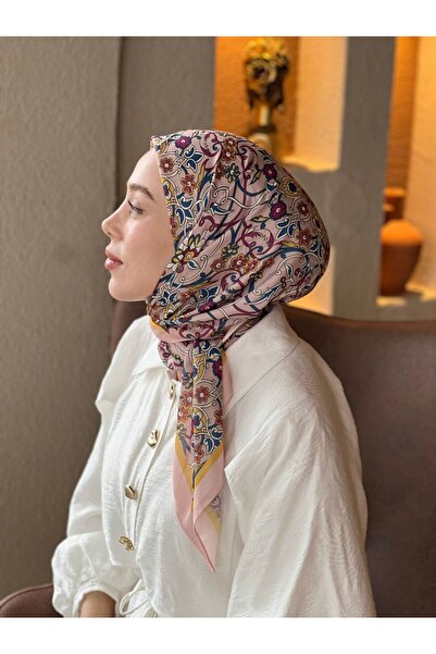 Modakaşmir Ivy Pattern Cotton Scarf