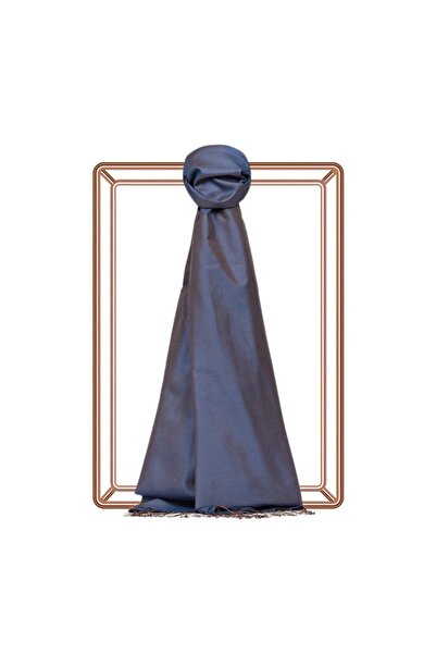 ipekevi Şal de mătase pe o singură faţă 02911-Albastru denim