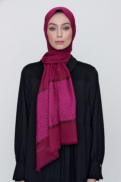 Aker Sport Silvery Jacquard Shawl 1060300 -994