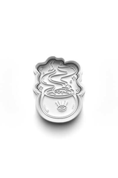 Adana Pasta Malzemeleri قالب كوكي للهالوين الساحرة والختم 3D-0079_1