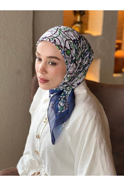 Modakaşmir Ivy Pattern Cotton Scarf