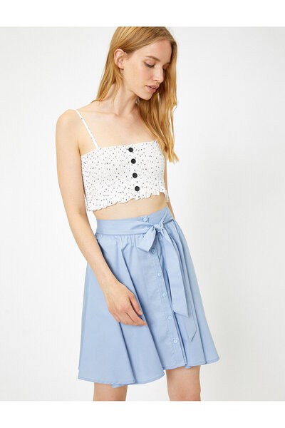 Koton Γυναικεία Μπλε Φούστα 8YAL71336JW