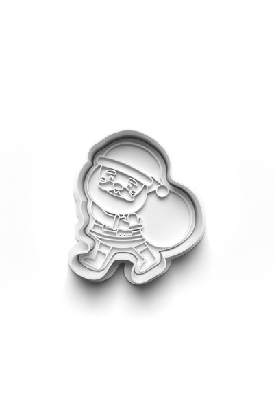 Adana Pasta Malzemeleri قالب قطع وطوابع بسكويت عيد الميلاد سانتا كلوز 3D-0013_3