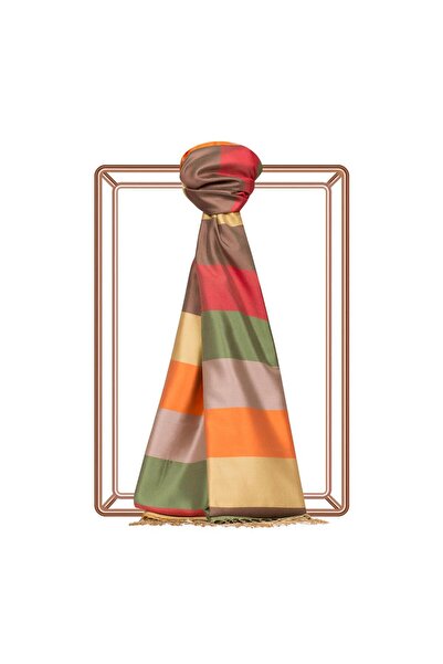 ipekevi شال حرير منقوش بلوك 04030-موديل 05