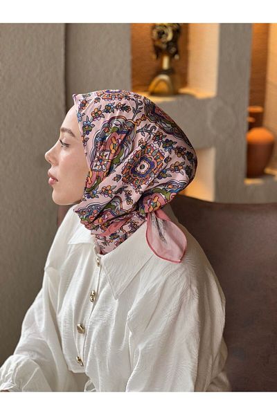 Modakaşmir April Pattern Cotton Scarf