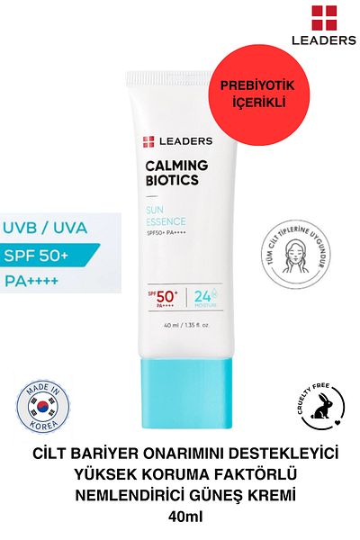 Leaders Skin Barrier Repair Supporting High Protection Factor Moisturizing Sun Cream 40ml