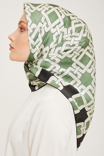 Armine Sura Silk Satin Scarf - 9007D Model, E23Ka9007D01-58