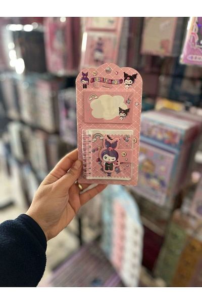 EyER Shoping Kuromi Adhesive Index Note Paper Pink