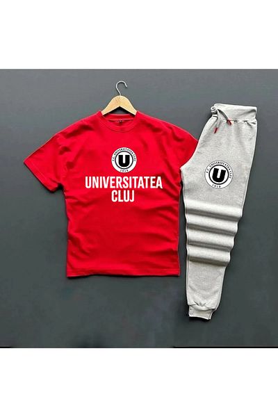 Pisa Art Fc Universitatea Cluj T-Shirt + Sweatpants 2-Piece Combination Set
