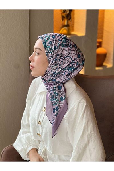 Modakaşmir Ivy Pattern Cotton Scarf