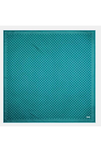 Vakko Монограма Tivil Шовковий шарф 30008898-Смарагдово-зелений